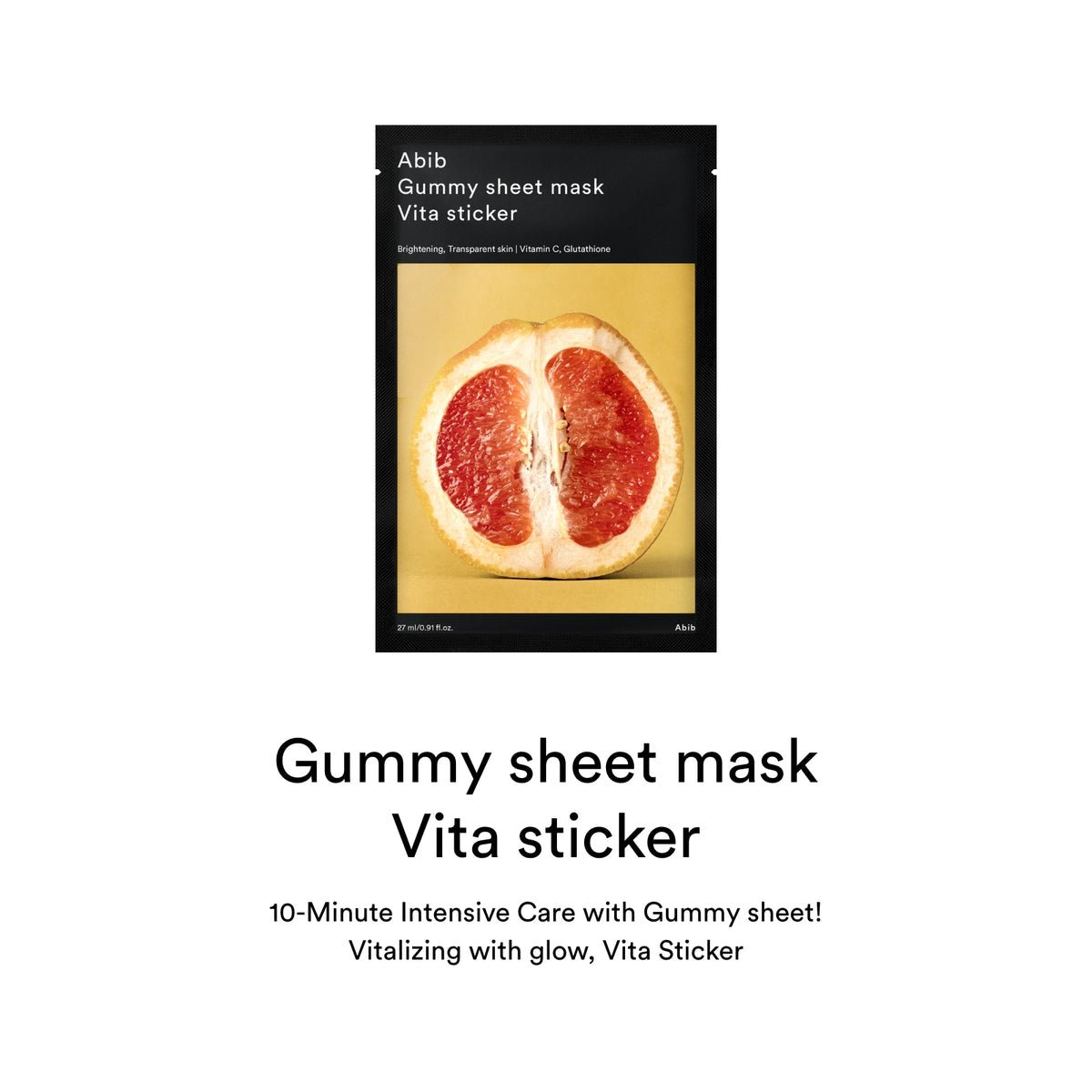 Abib Gummy Sheet Mask Vita Sticker - OVERRATED