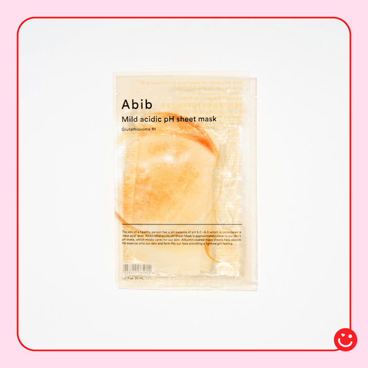 Abib Mild acidic pH sheet mask Glutathiosome fit - OVERRATED