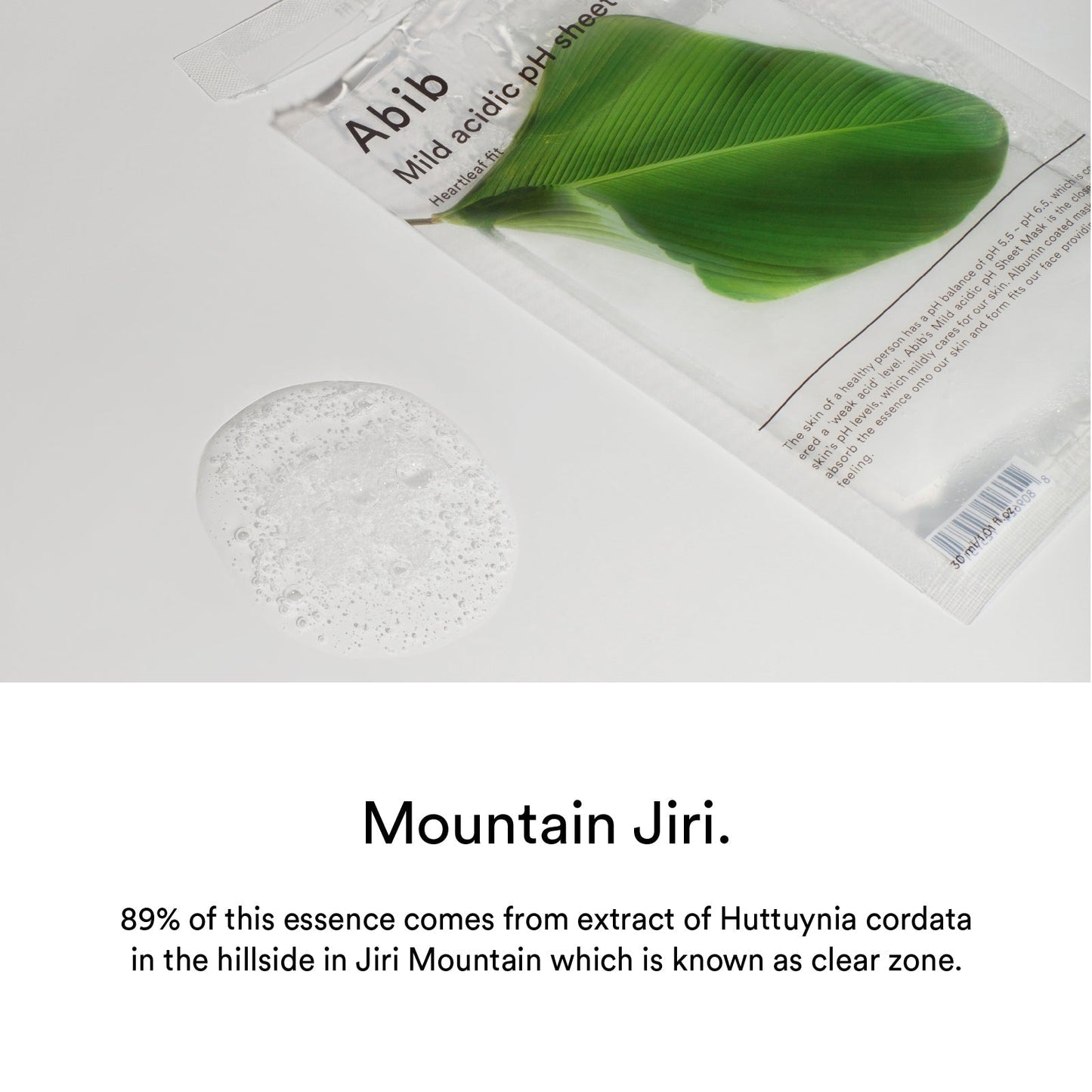 Abib Mild acidic pH sheet mask Heartleaf fit - OVERRATED