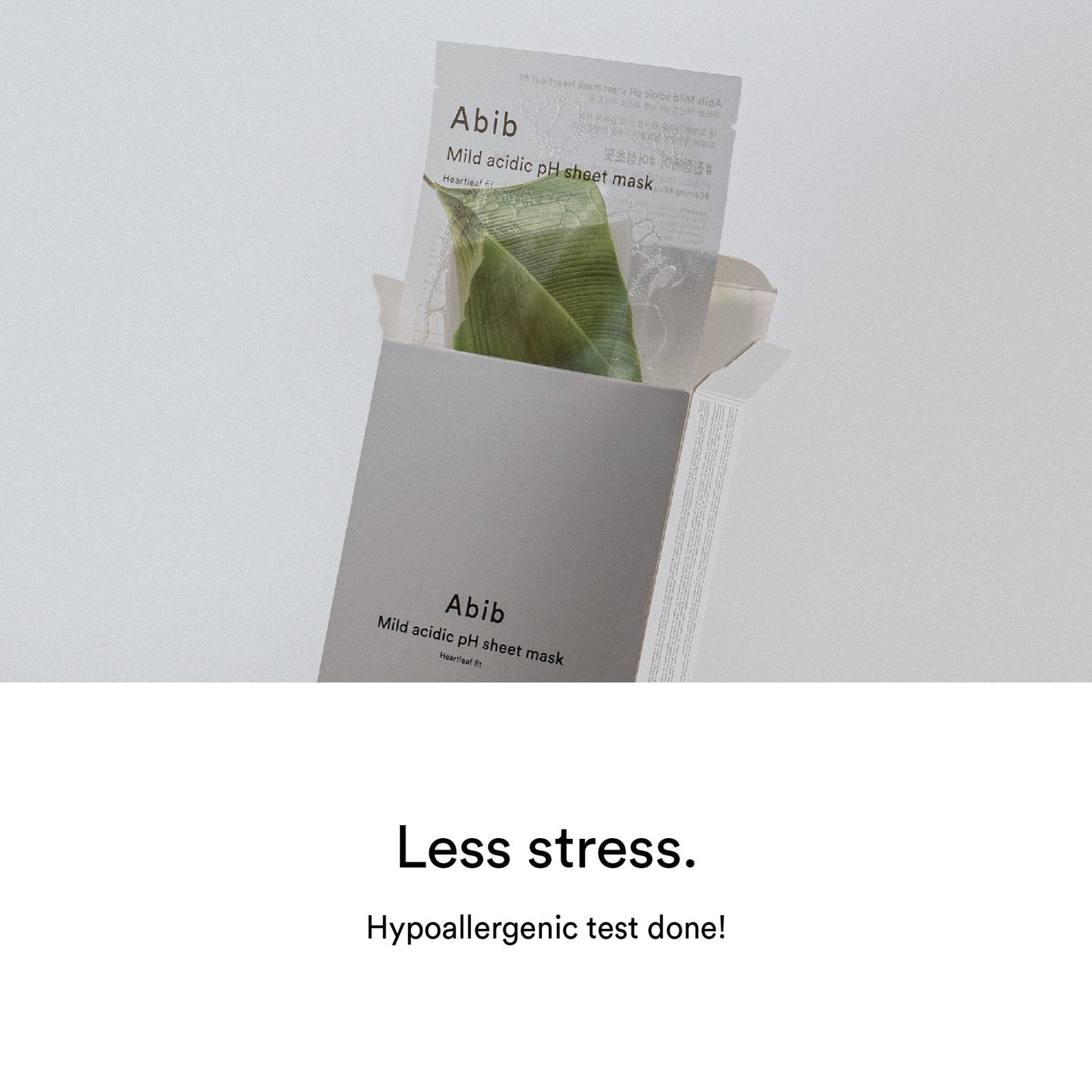Abib Mild acidic pH sheet mask Heartleaf fit - OVERRATED