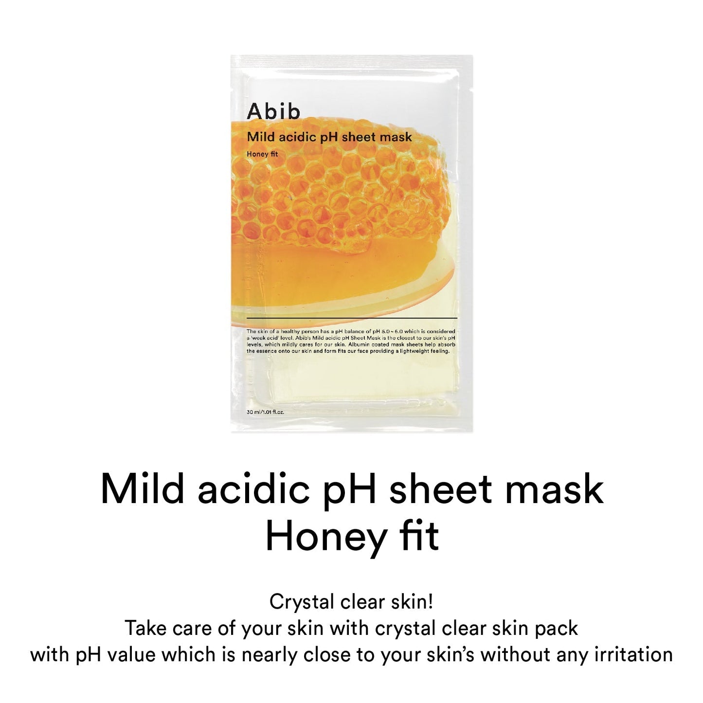 Abib Mild Acidic pH Sheet Mask Honey Fit - OVERRATED