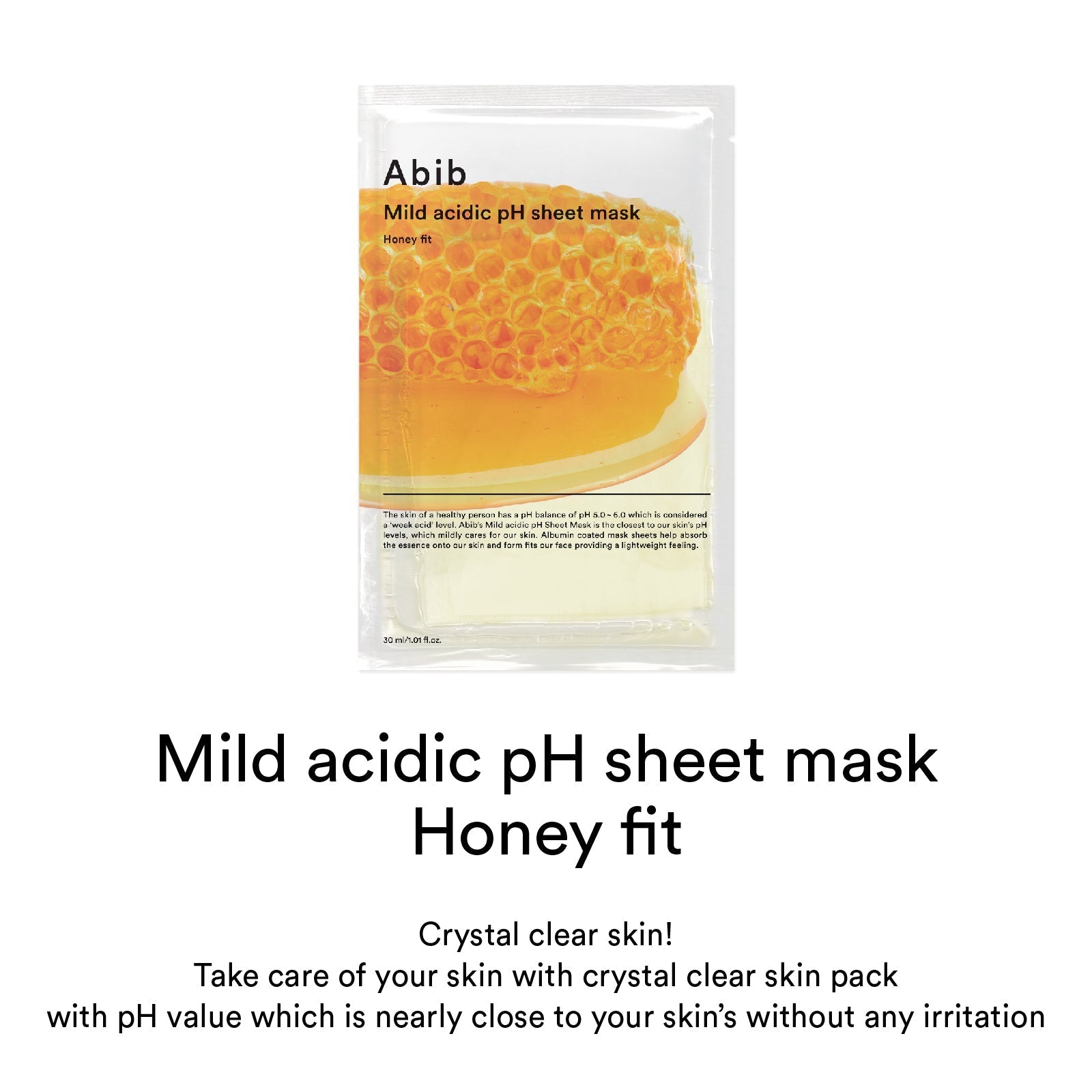 Abib Mild Acidic pH Sheet Mask Honey Fit - OVERRATED