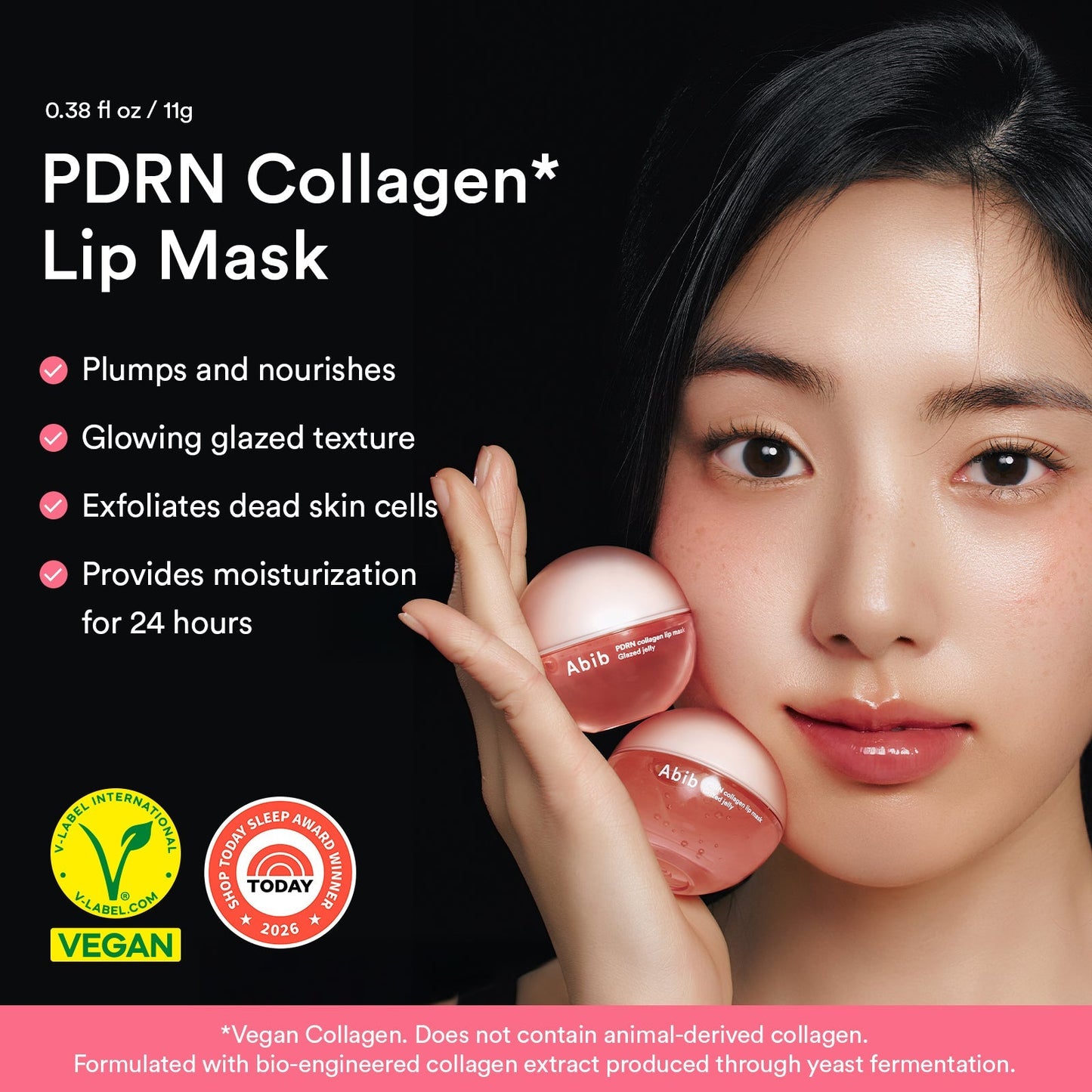 Abib PDRN Vegan Collagen lip mask Glazed jelly - OVERRATED