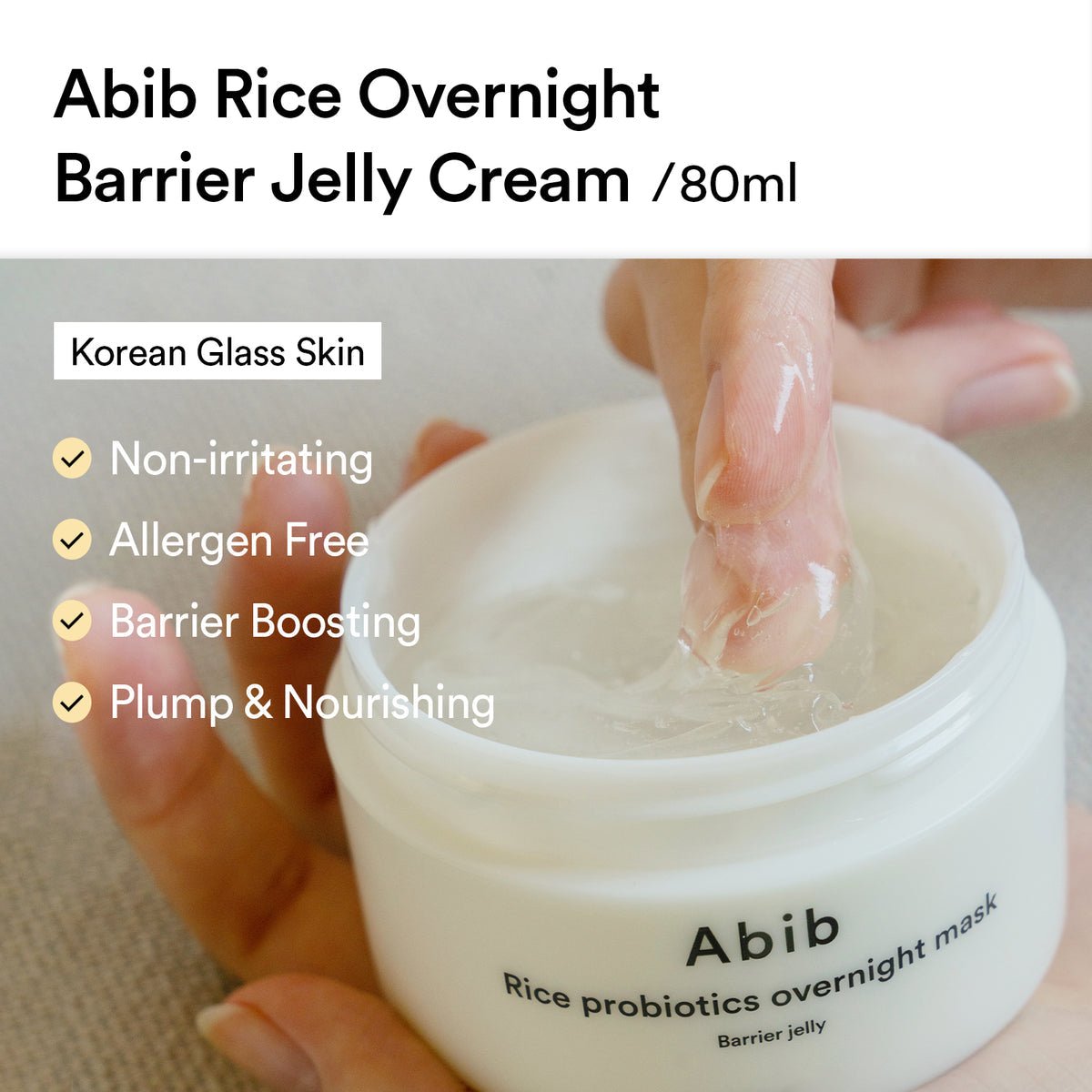 Abib Rice Probiotics Overnight Mask Barrier Jelly - OVERRATED
