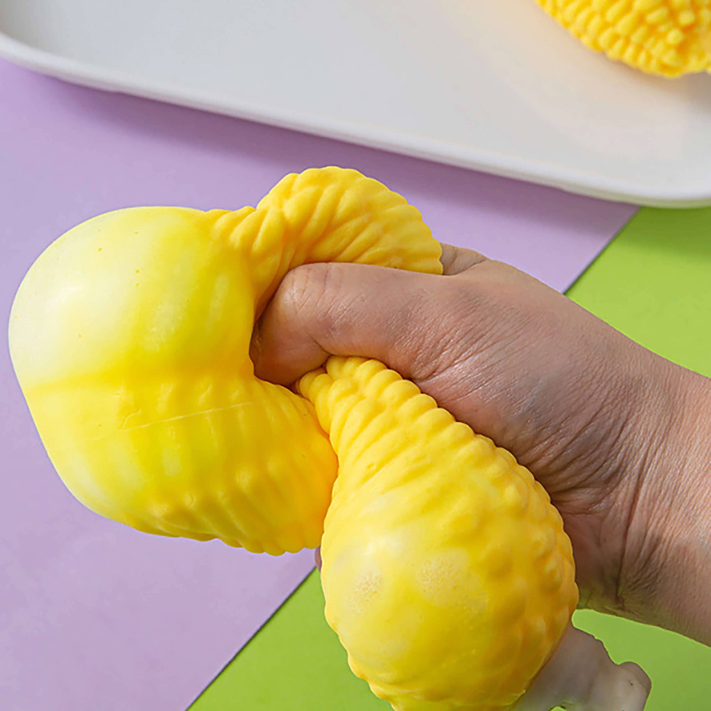 Kawaii Vegetable Market Stretchy & Squishy Realistic Corn On The Cob Sensory Toy