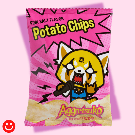 Aggretsuko Pink Salt Potato Chips - OVERRATED