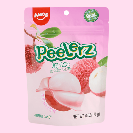 Amos Peelerz Lychee Gummy Candy - OVERRATED