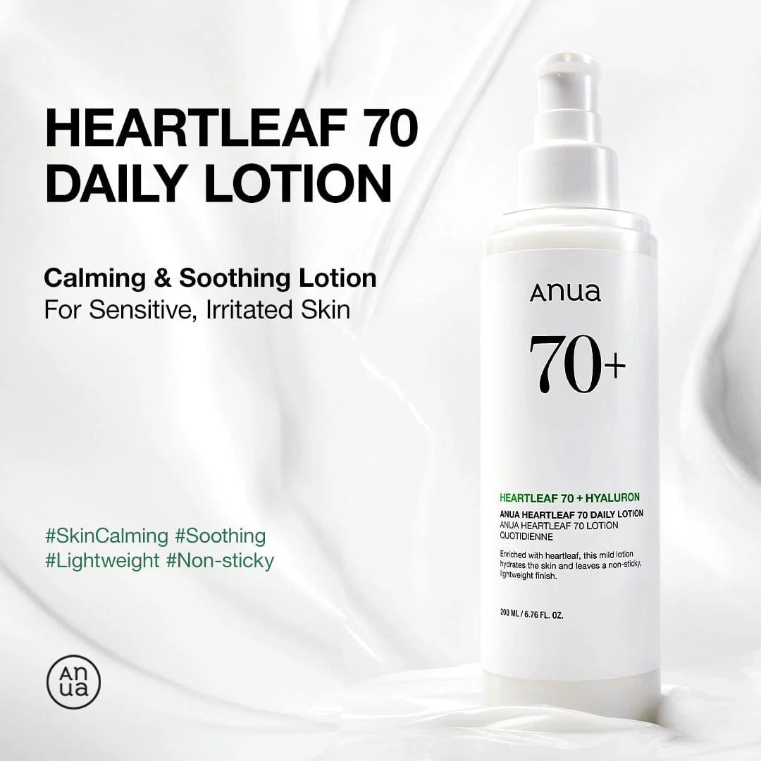 Korean daily moisturizer Anua Heartleaf 70 lotion ingredients label - Overrated Korean Beauty & More