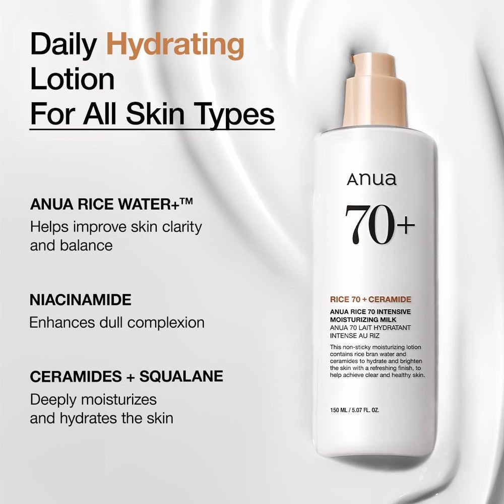 Anua Rice 70 Intensive Moisturizing Milk Lotion - OVERRATED