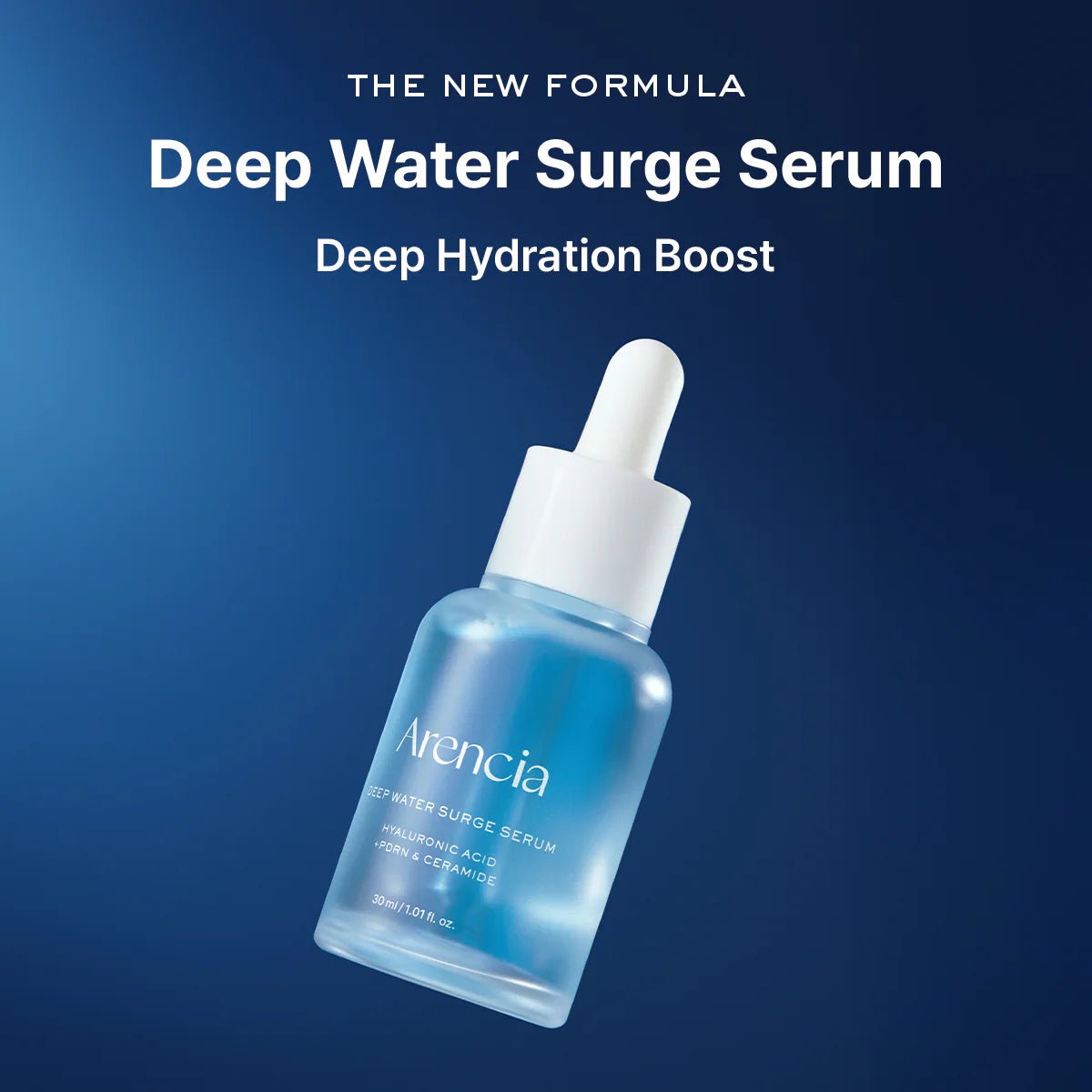 Korean hydrating serum Arencia Deep Water Surge dropper applicator close-up - Overrated Korean Beauty & More