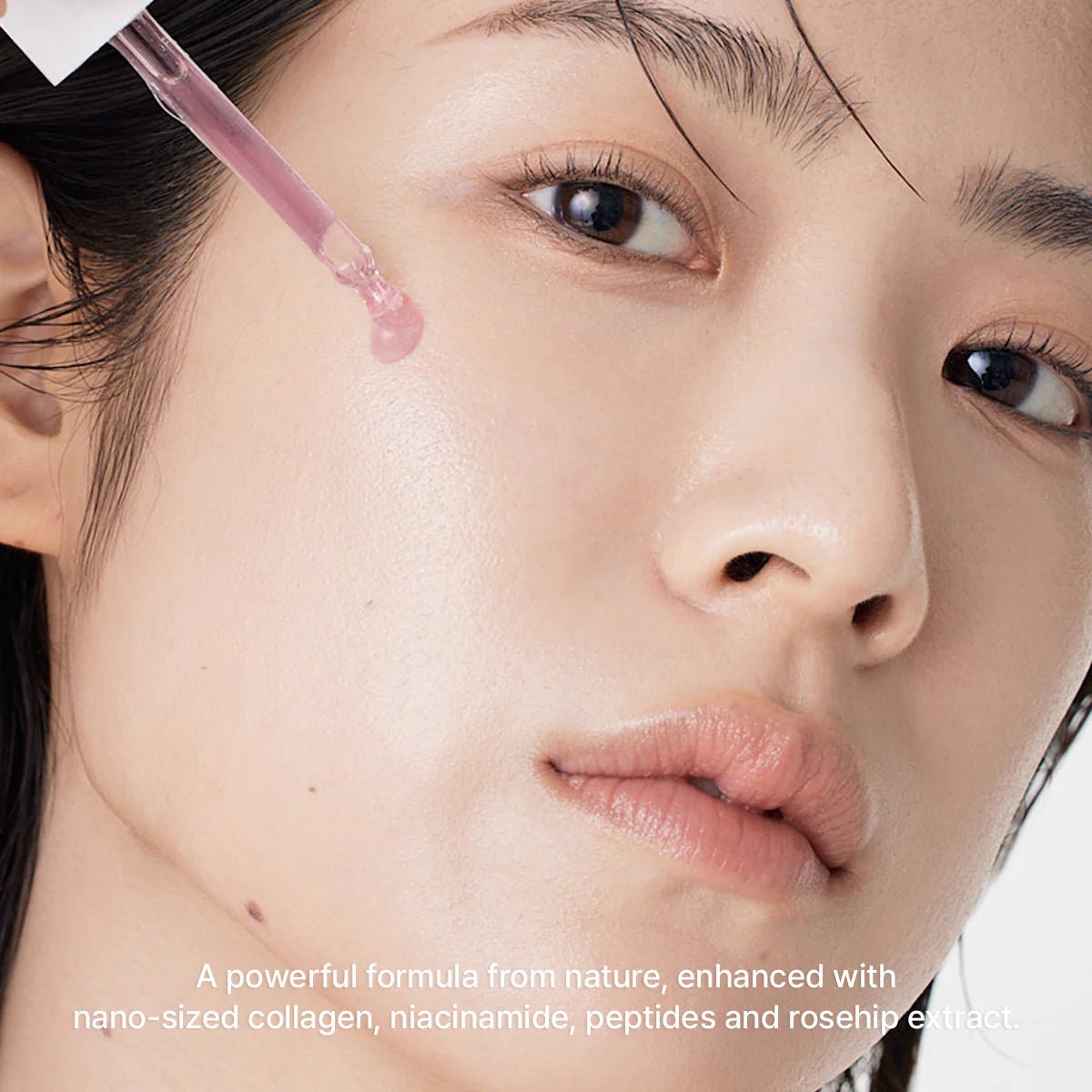 Arencia Red Korean collagen serum before and after skin glow comparison - Overrated Korean Beauty & More