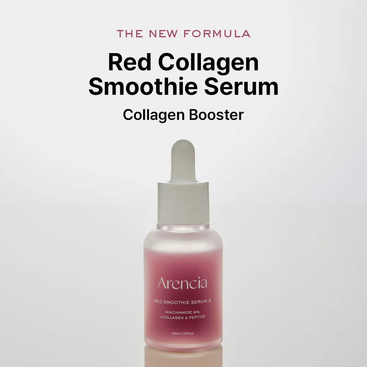Arencia Korean collagen serum red packaging with dropper close up - Overrated Korean Beauty & More