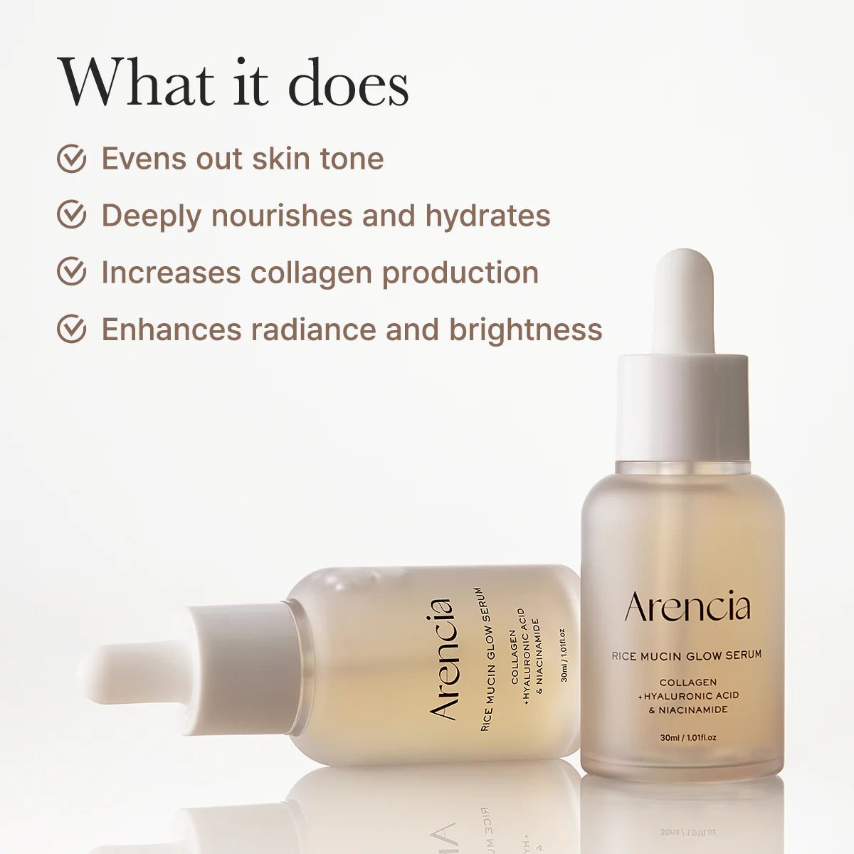 Rice mucin serum Arencia with moisturizer layering routine Korean beauty - Overrated Korean Beauty & More