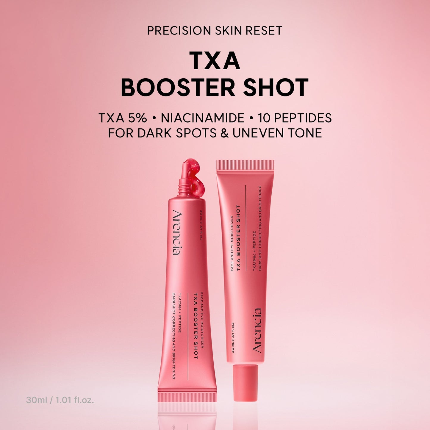 Arencia TXA Booster Shot, Intensive Dark Spot Correcting Serum with 5% TXA, Niacinamide & 10 Peptides for Visible Tone Correction & Radiant-Looking Skin - OVERRATED