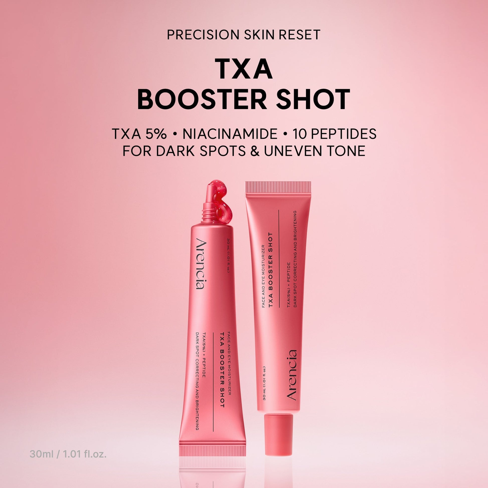 Arencia TXA Booster Shot, Intensive Dark Spot Correcting Serum with 5% TXA, Niacinamide & 10 Peptides for Visible Tone Correction & Radiant-Looking Skin - OVERRATED