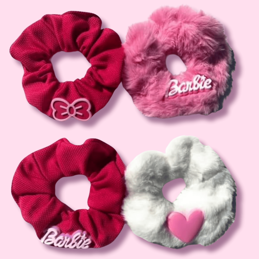 Assorted Barbie Scrunchie Set - OVERRATED