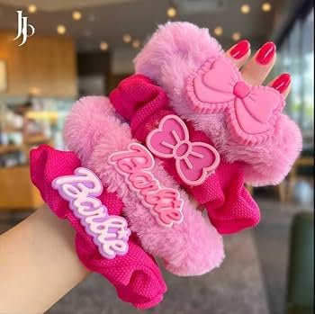 Assorted Barbie Scrunchie Set - OVERRATED