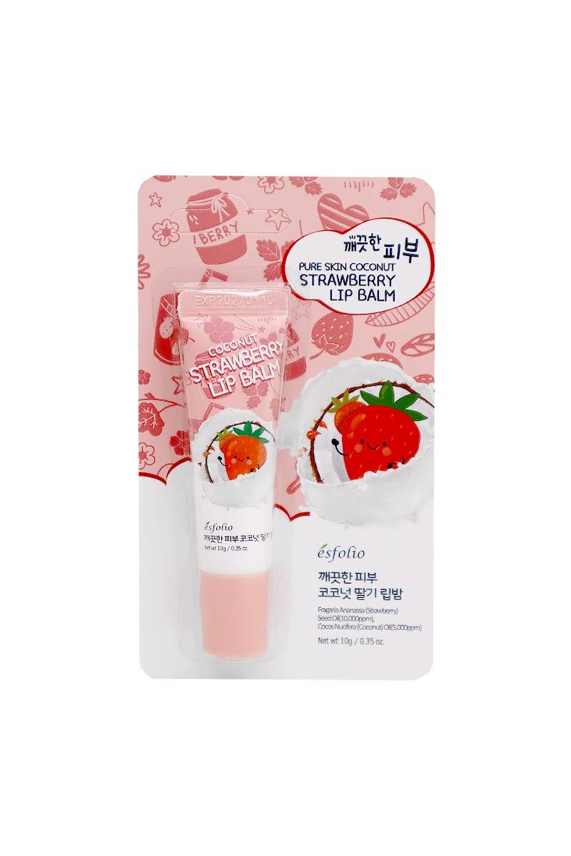 Esfolio Pure Skin Coconut Strawberry Lip Balm