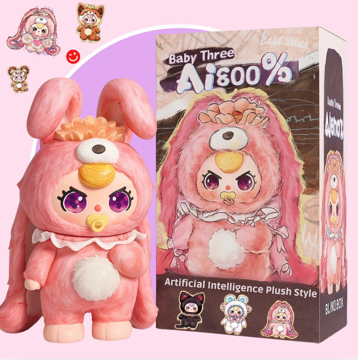 Baby Three 800% Artificial Intelligence Plush Style Lucky Bag Blind Box - OVERRATED