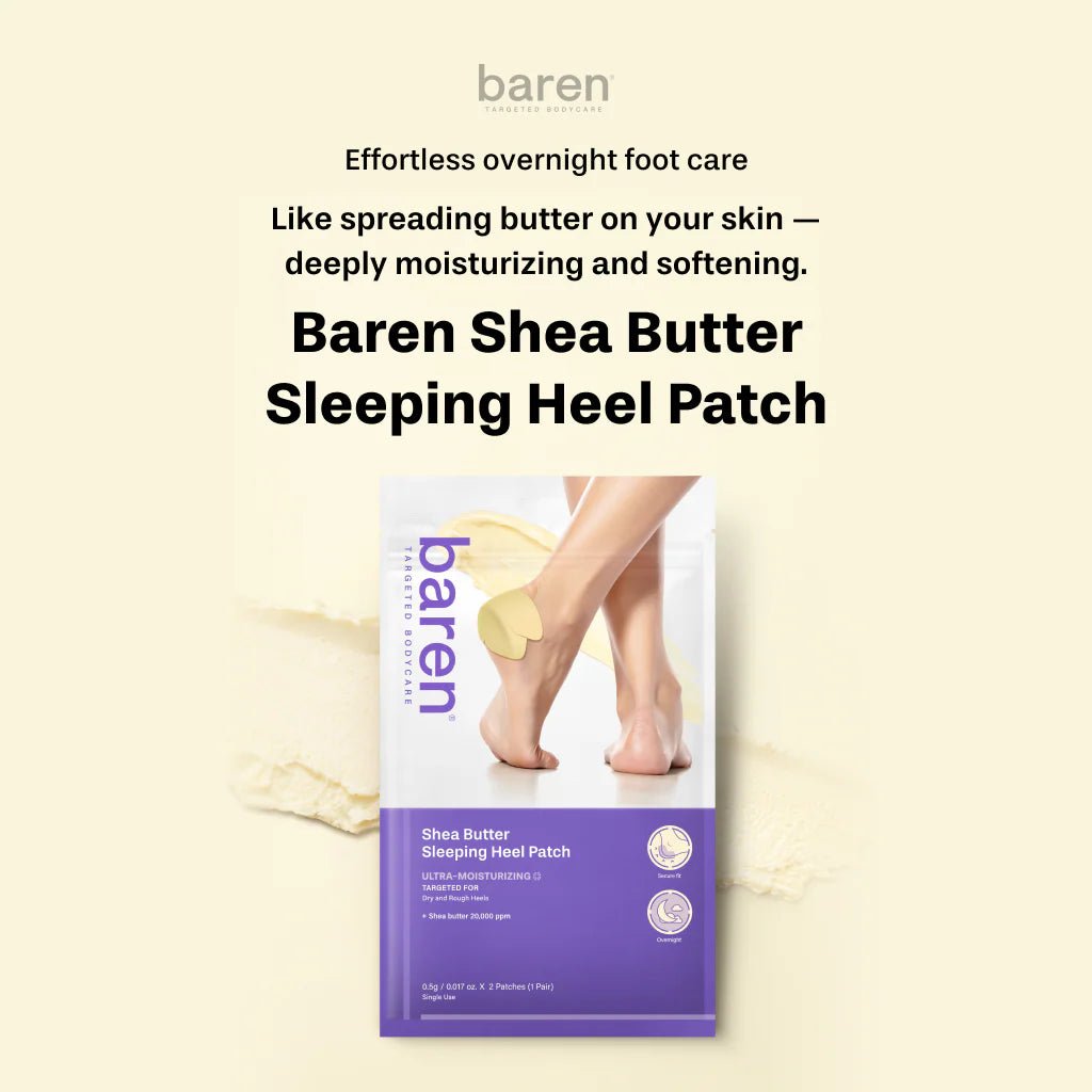 Baren Shea Butter Sleeping Heel Patch, 10pcs - OVERRATED