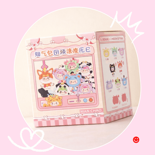 Manchao v6 blind box claw machine toy pastel kawaii collectible figures - Overrated Korean Beauty & More