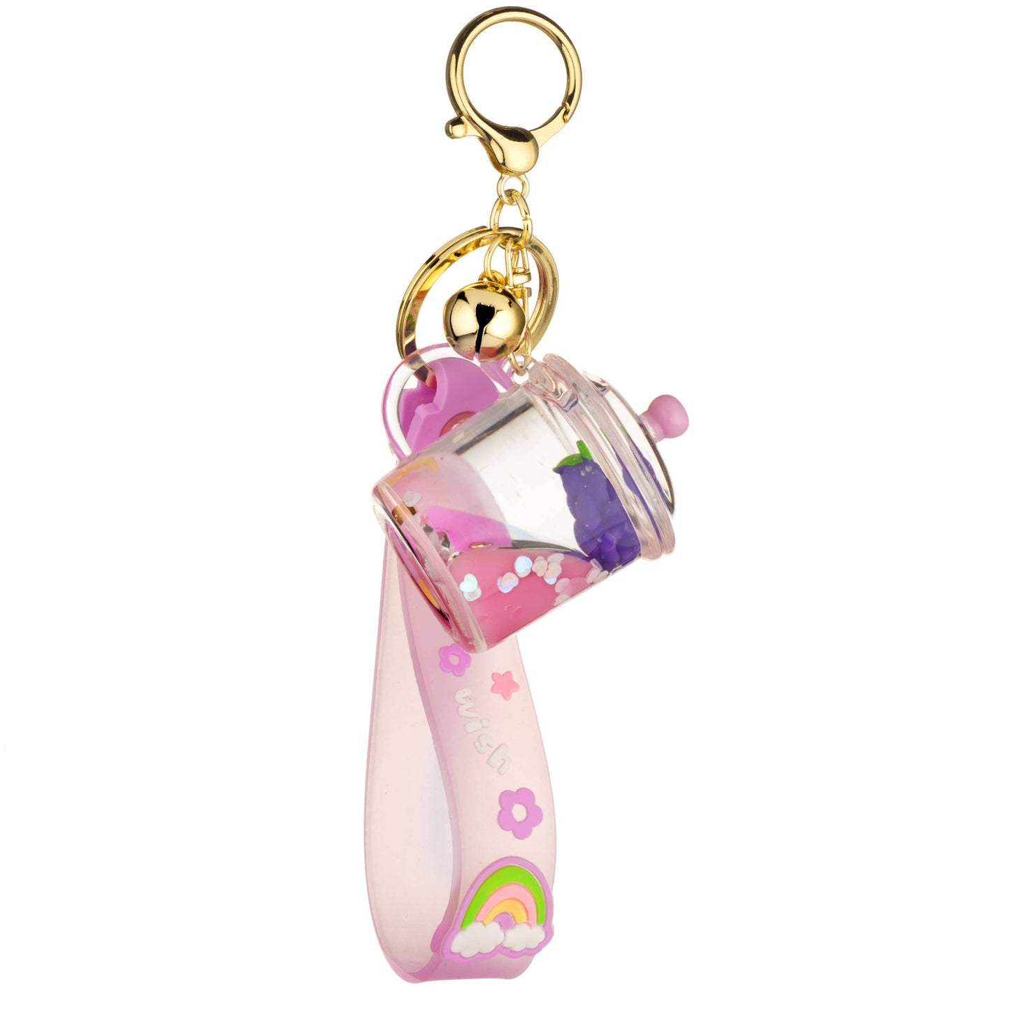 KIRA KIRA Cookie Jar Liquid Effect Sensory Keychain in Purple💜