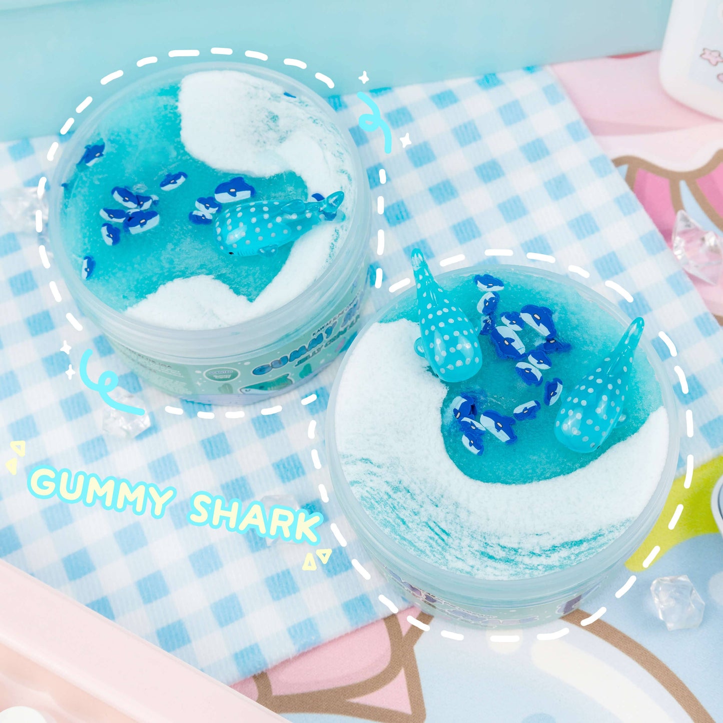 Kawaii Slime Co. Gummy Shark Jelly Creme Slime