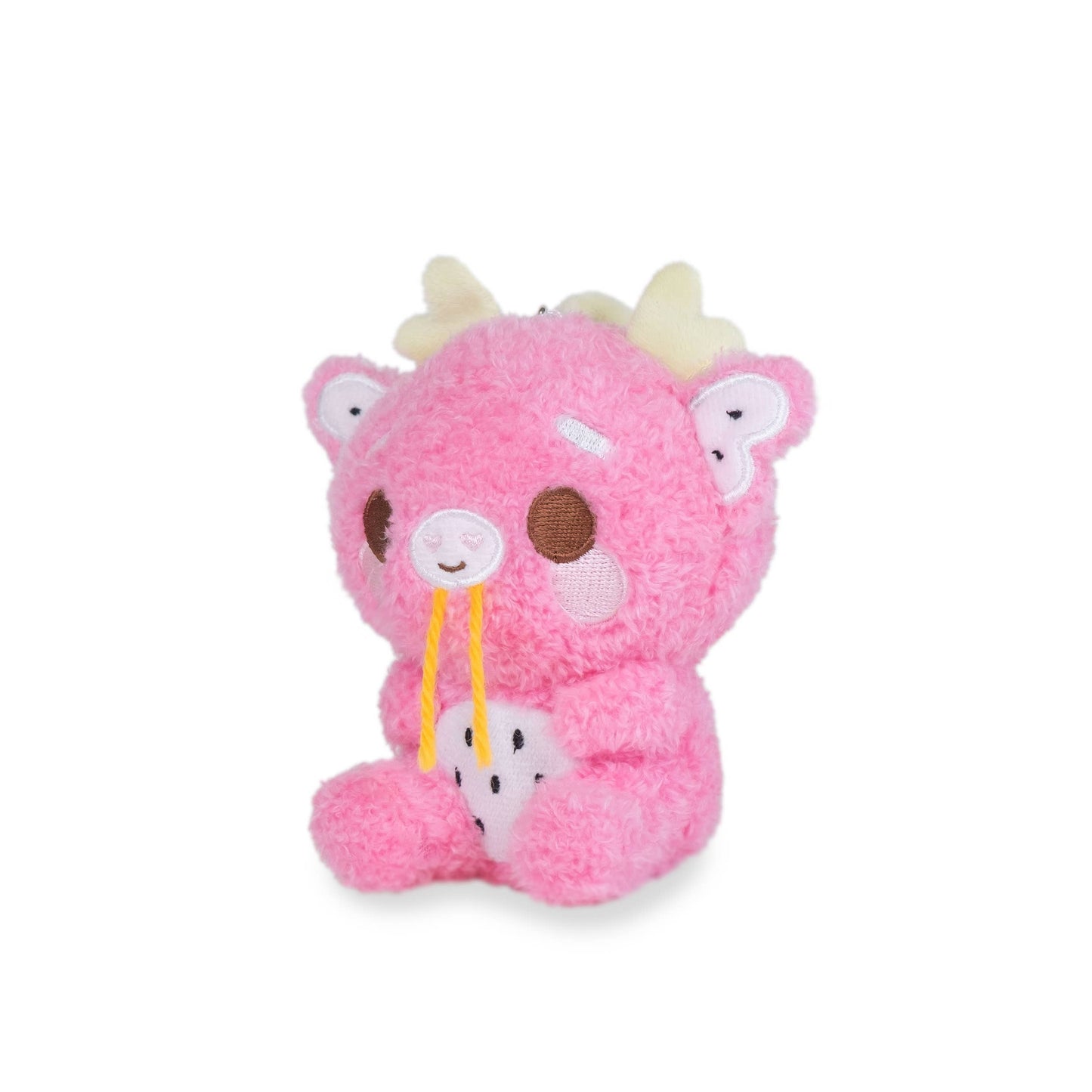 Mini Dorian Keychain Kawaii Pink Dragon Plush Clip Keychain