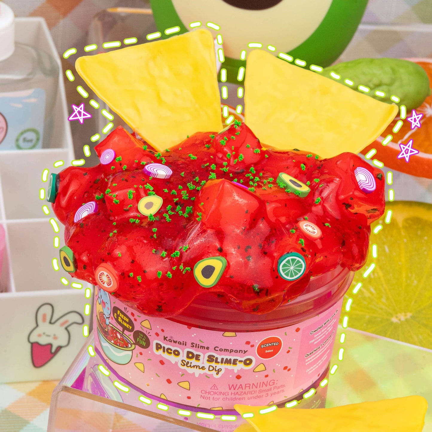 Kawaii Slime Co. Pico De Slime-O Jelly Cube Slime Dip