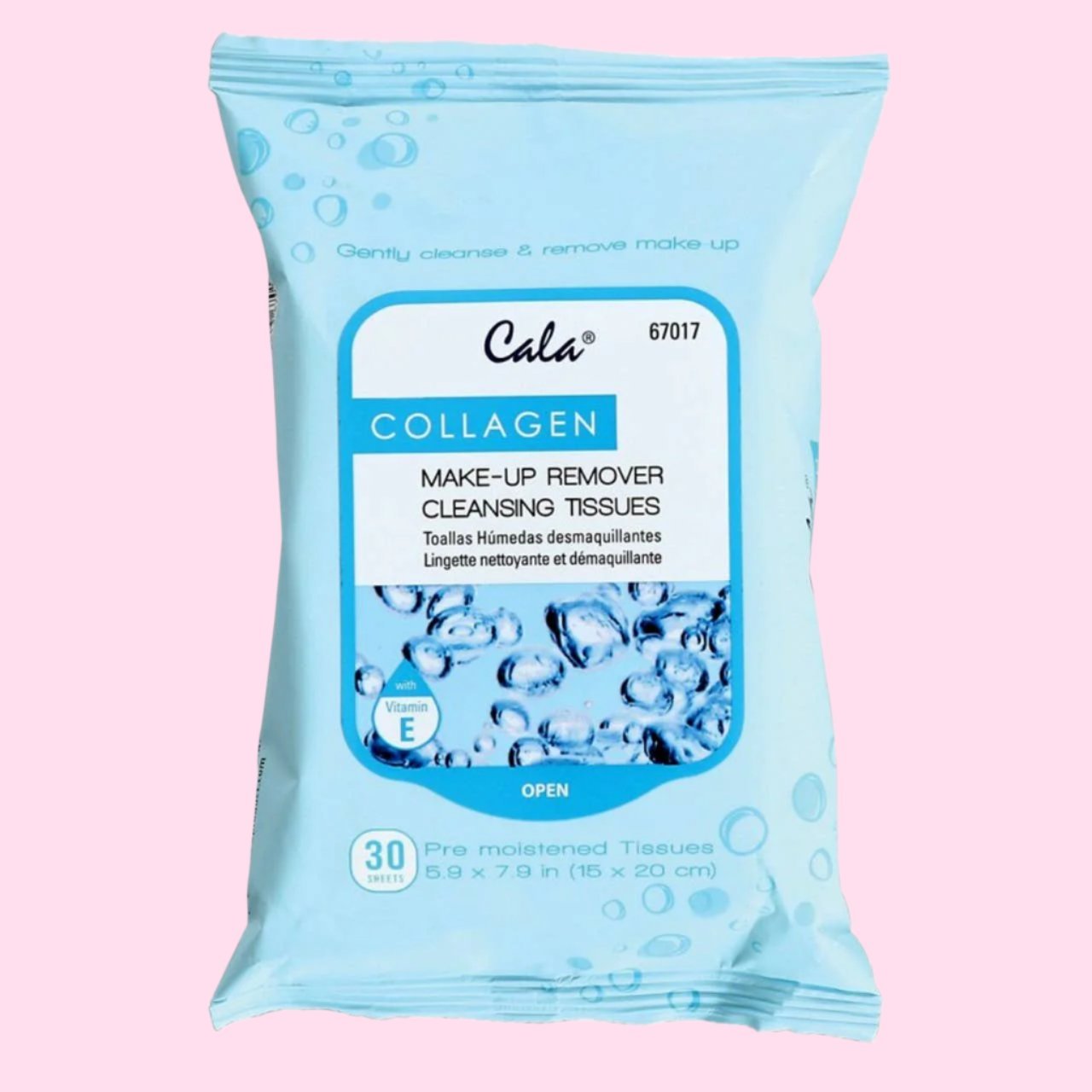 Cala Makeup Remover Wipes Tissue Cleanser: Collagen - OVERRATED