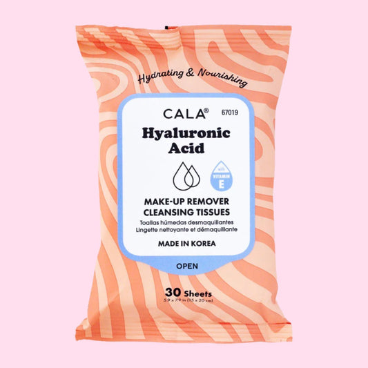 Cala Makeup Remover Wipes Tissue Cleanser: Hyaluronic Acid - OVERRATED