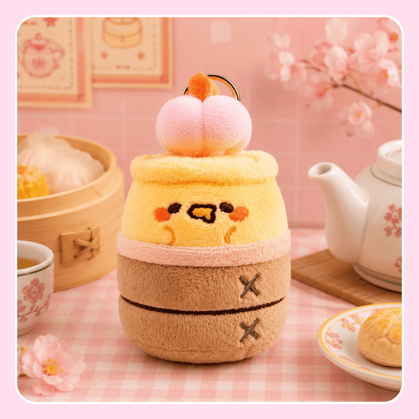 Cantonese Morning Tea Stall with Shrimp Roasted Wheat Plush Pen - OVERRATED