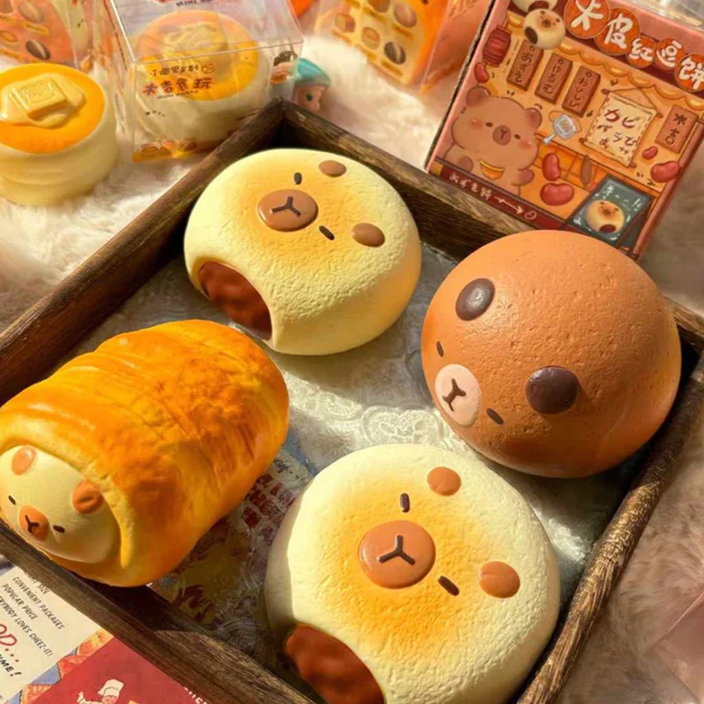 capybara bread squishy toy stress relief kawaii