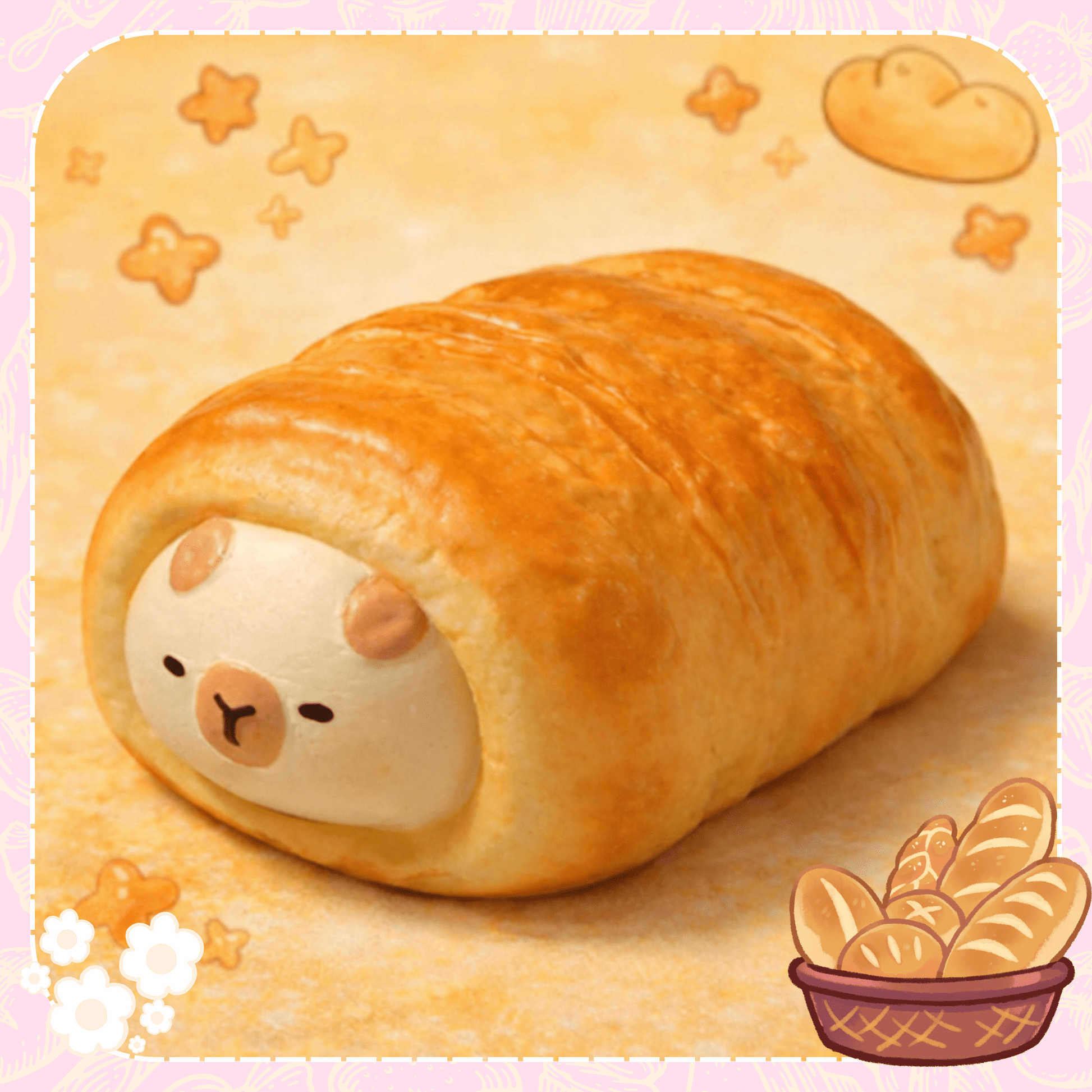 cute capybara bread squishy slow rising toy