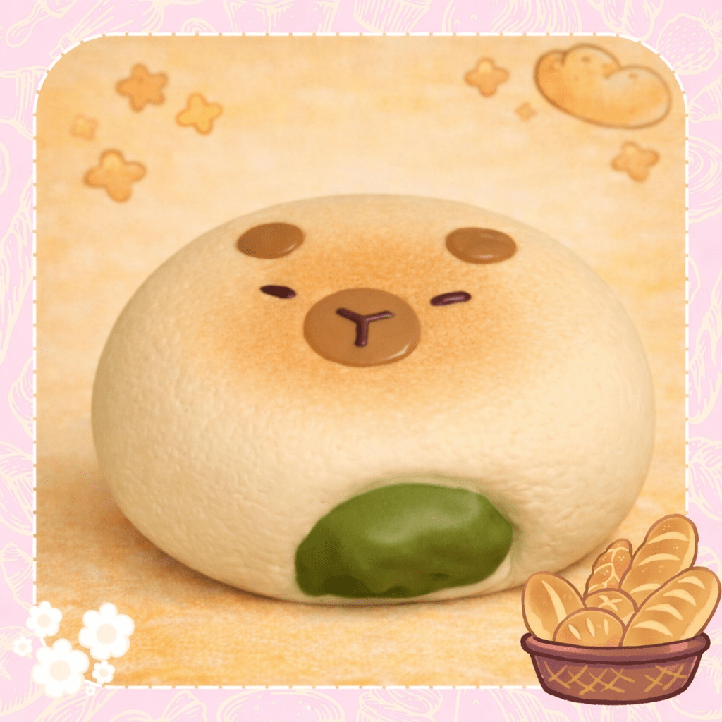 kawaii capybara squishy soft cute dessert design