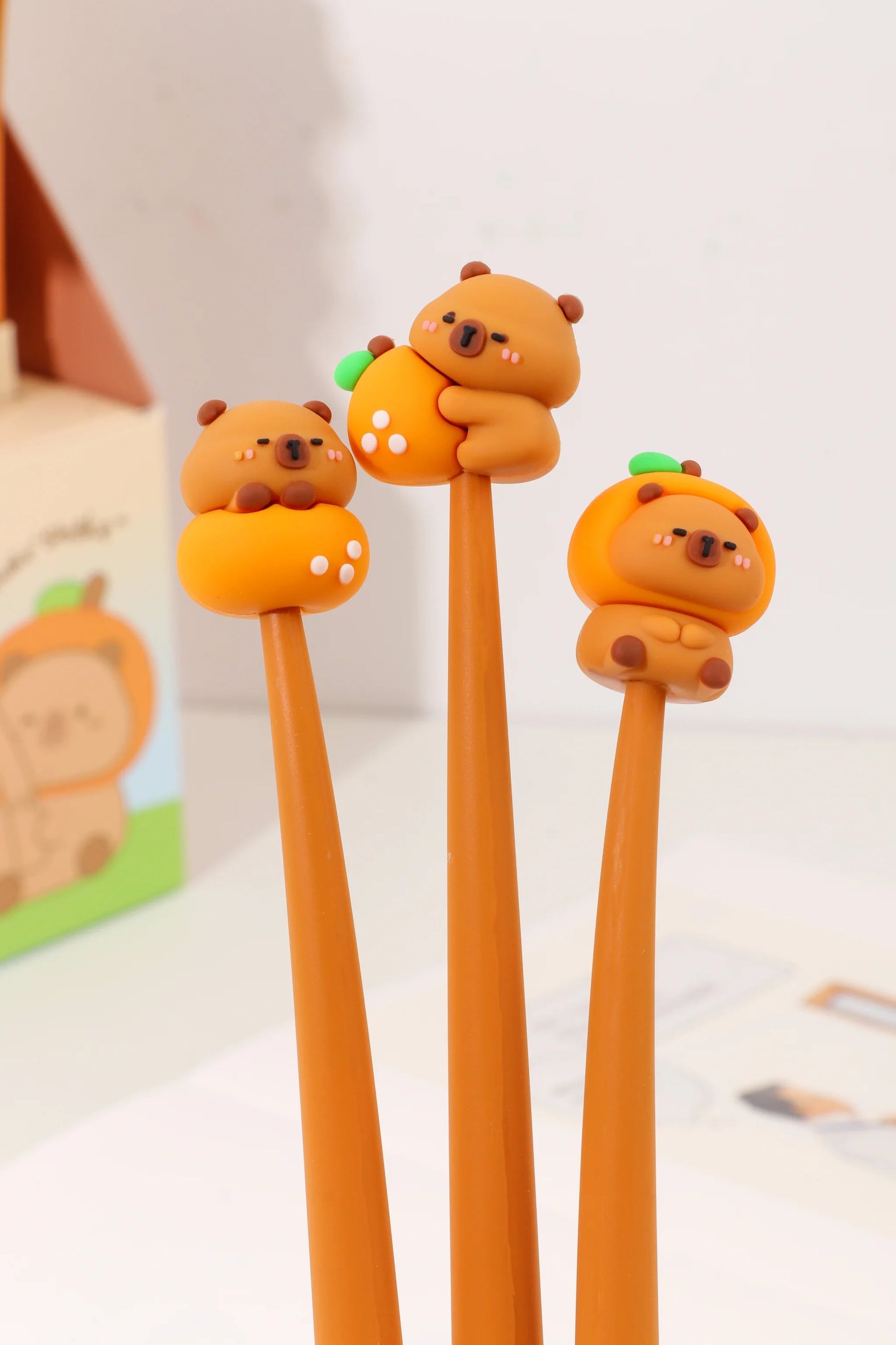 kawaii gel pen capybara novelty pen for journaling - Overrated Korean Beauty & More