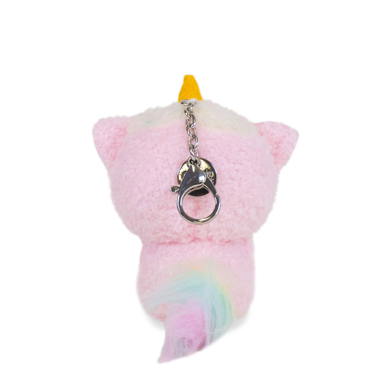 Mini Roxy Keychain (Cute Kawaii Pink Racoon Soft Plush Clip)