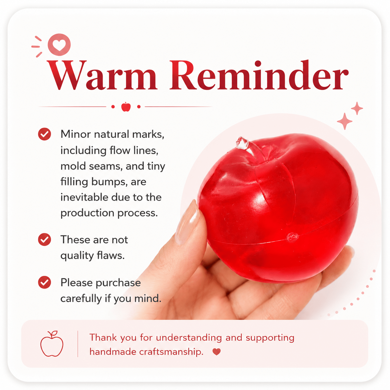 Chiboki Crystal Apple Jelly Squishy - OVERRATED