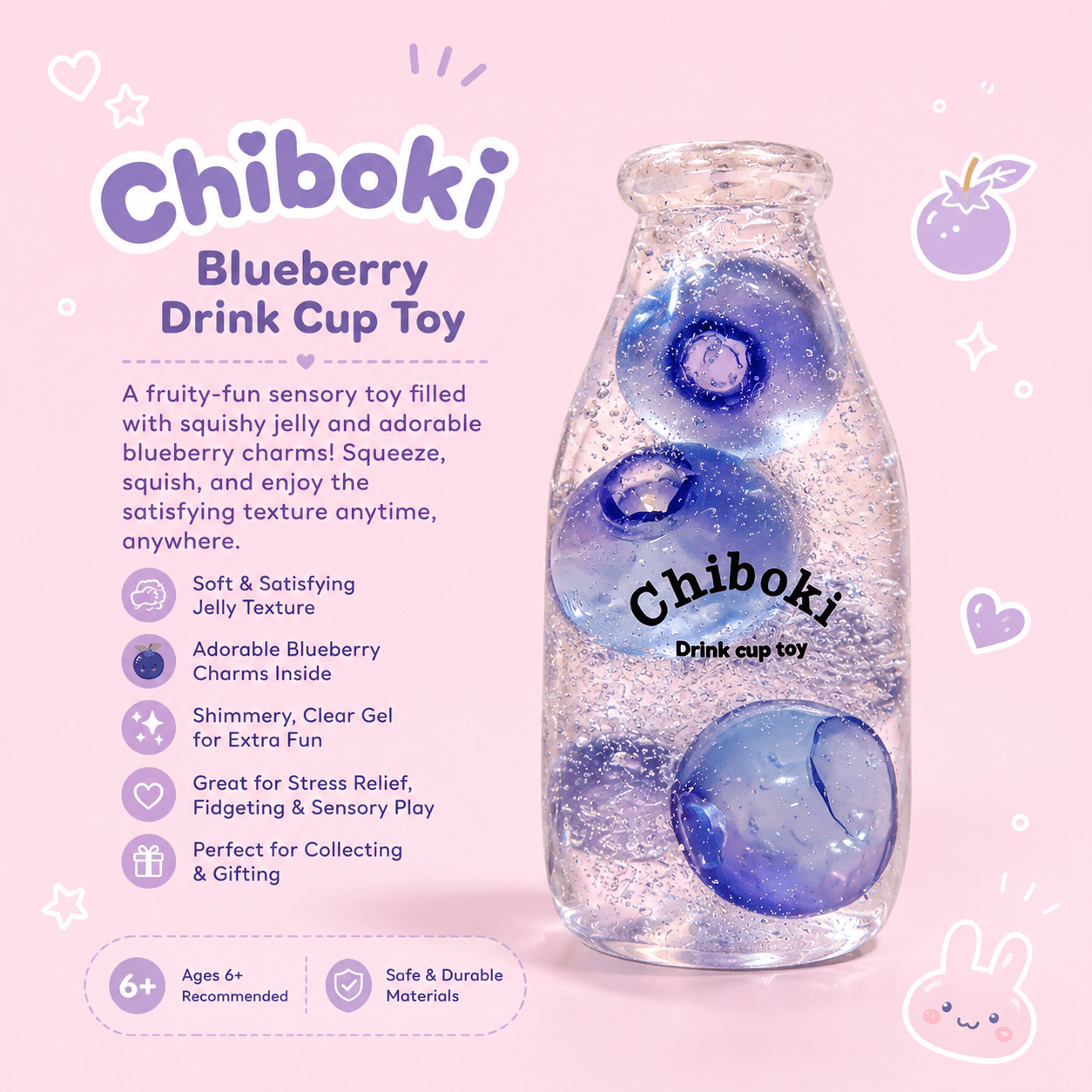 Chiboki Fruit Jelly Sensory Bottle - OVERRATED