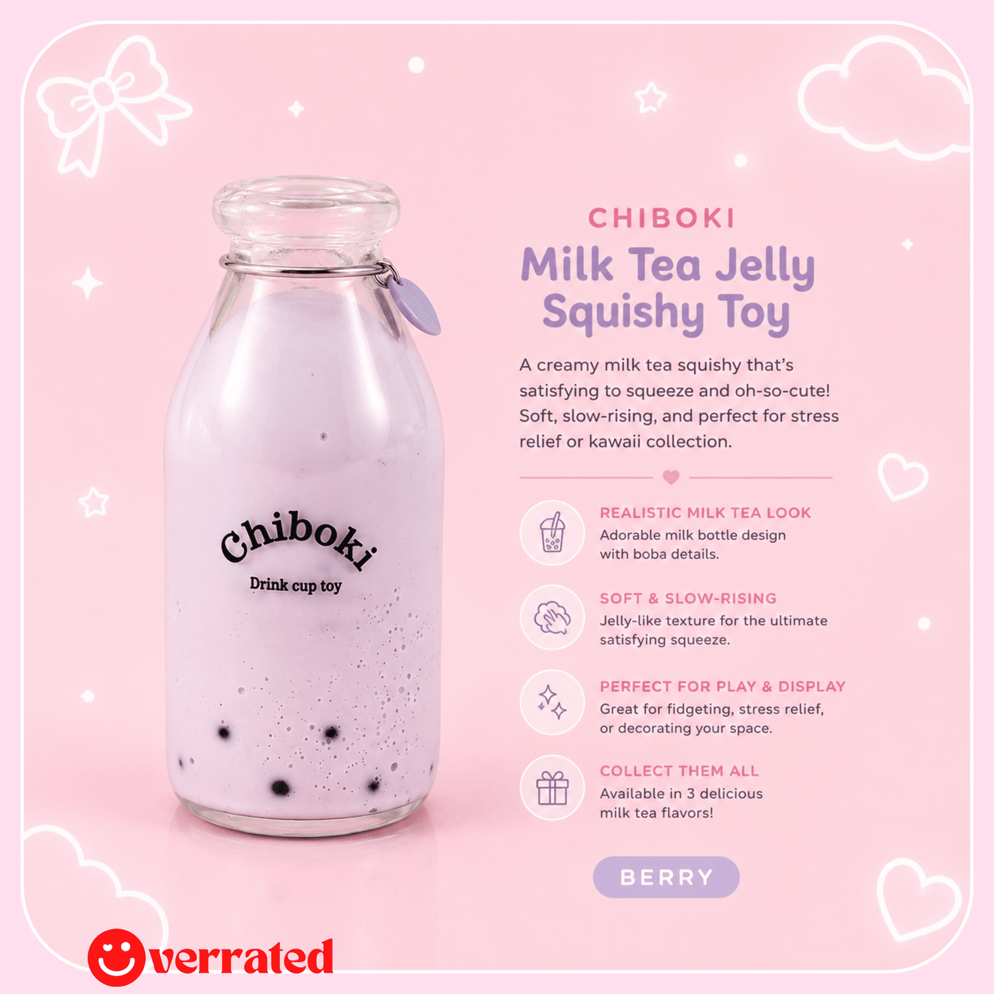 Chiboki Milk Tea Jelly Squishy - OVERRATED