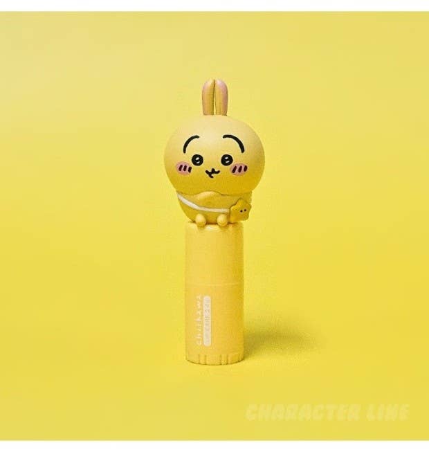 Chiikawa lip balm cute single yellow figure standing alone - Overrated Korean Beauty & More