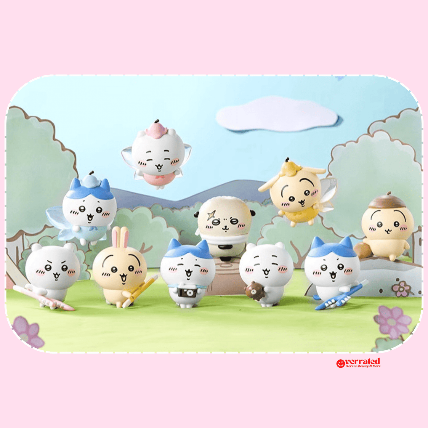 Kawaii blind box figures Chiikawa Fairy Series pastel mini figure close-up - Overrated Korean Beauty & More