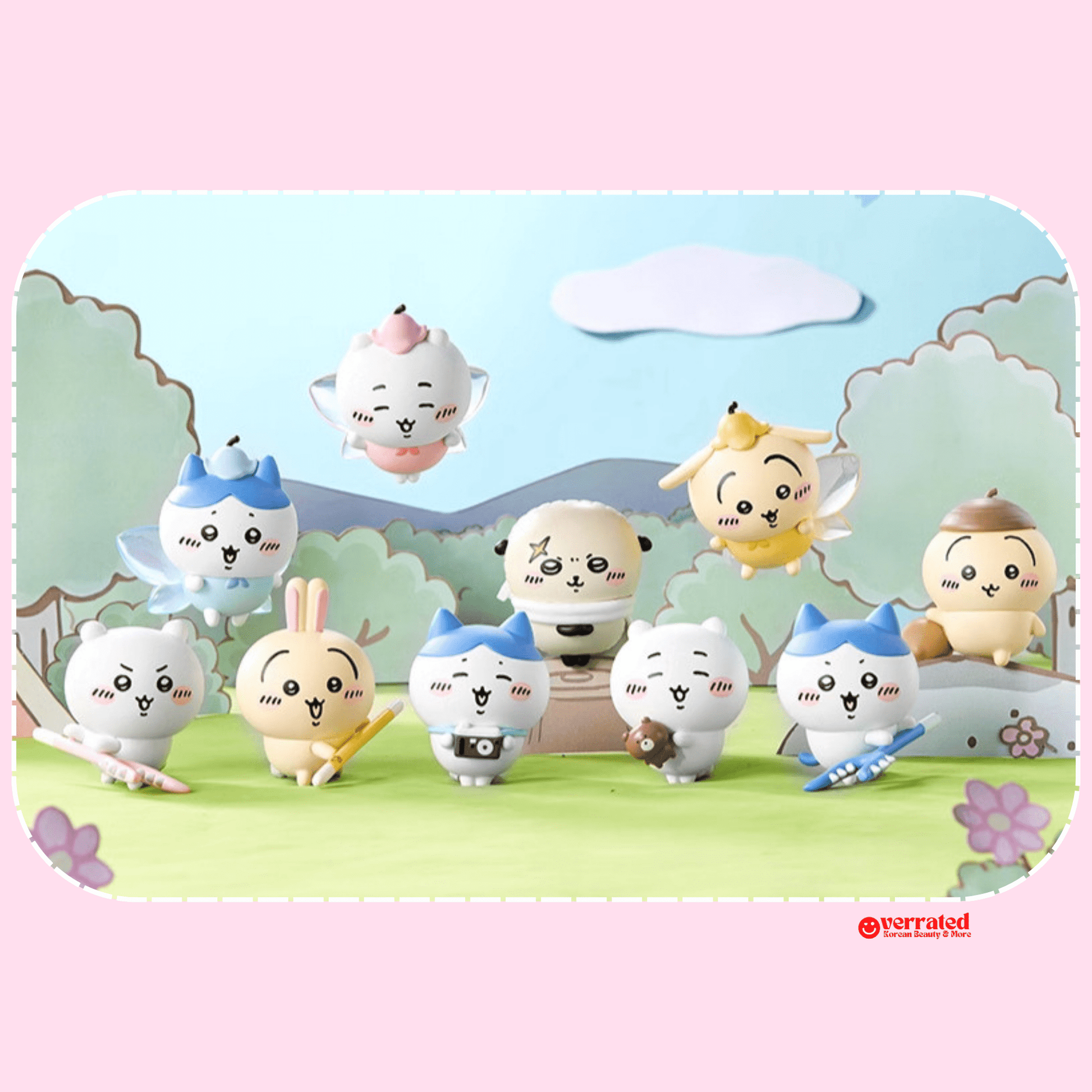 Kawaii blind box figures Chiikawa Fairy Series pastel mini figure close-up - Overrated Korean Beauty & More