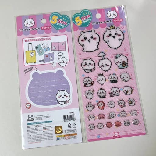 Chiikawa & Friends 5 Sizes Jelly Coating Deco Series 2 Stickers - OVERRATED