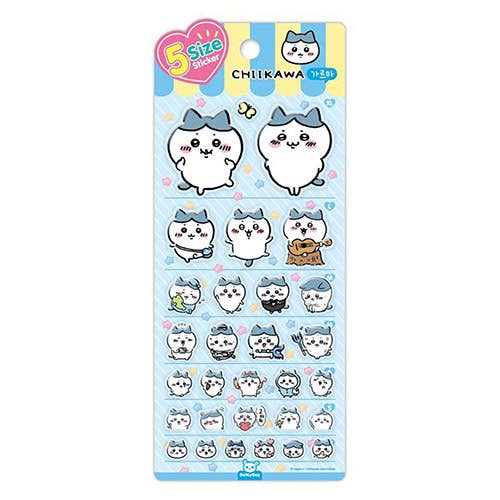 Chiikawa & Friends 5 Sizes Jelly Coating Deco Series 2 Stickers - OVERRATED