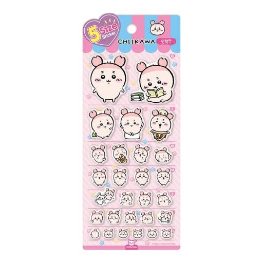 Chiikawa & Friends 5 Sizes Jelly Coating Deco Series 2 Stickers - OVERRATED