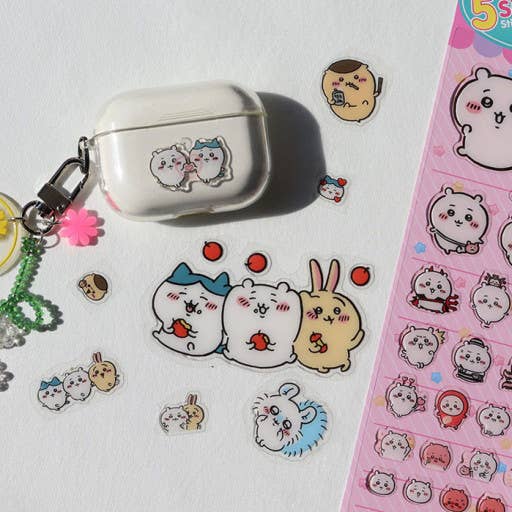 Chiikawa & Friends 5 Sizes Jelly Coating Deco Series 2 Stickers - OVERRATED