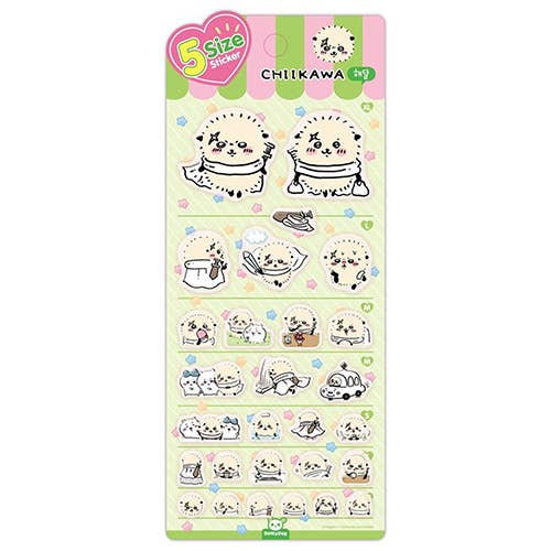 Chiikawa & Friends 5 Sizes Jelly Coating Deco Series 2 Stickers - OVERRATED