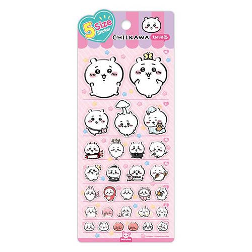 Chiikawa & Friends 5 Sizes Jelly Coating Deco Series 2 Stickers - OVERRATED