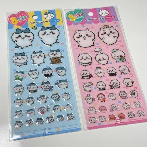 Chiikawa & Friends 5 Sizes Jelly Coating Deco Series 2 Stickers - OVERRATED